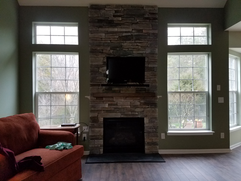 Current state - needs paint and a bigger TV